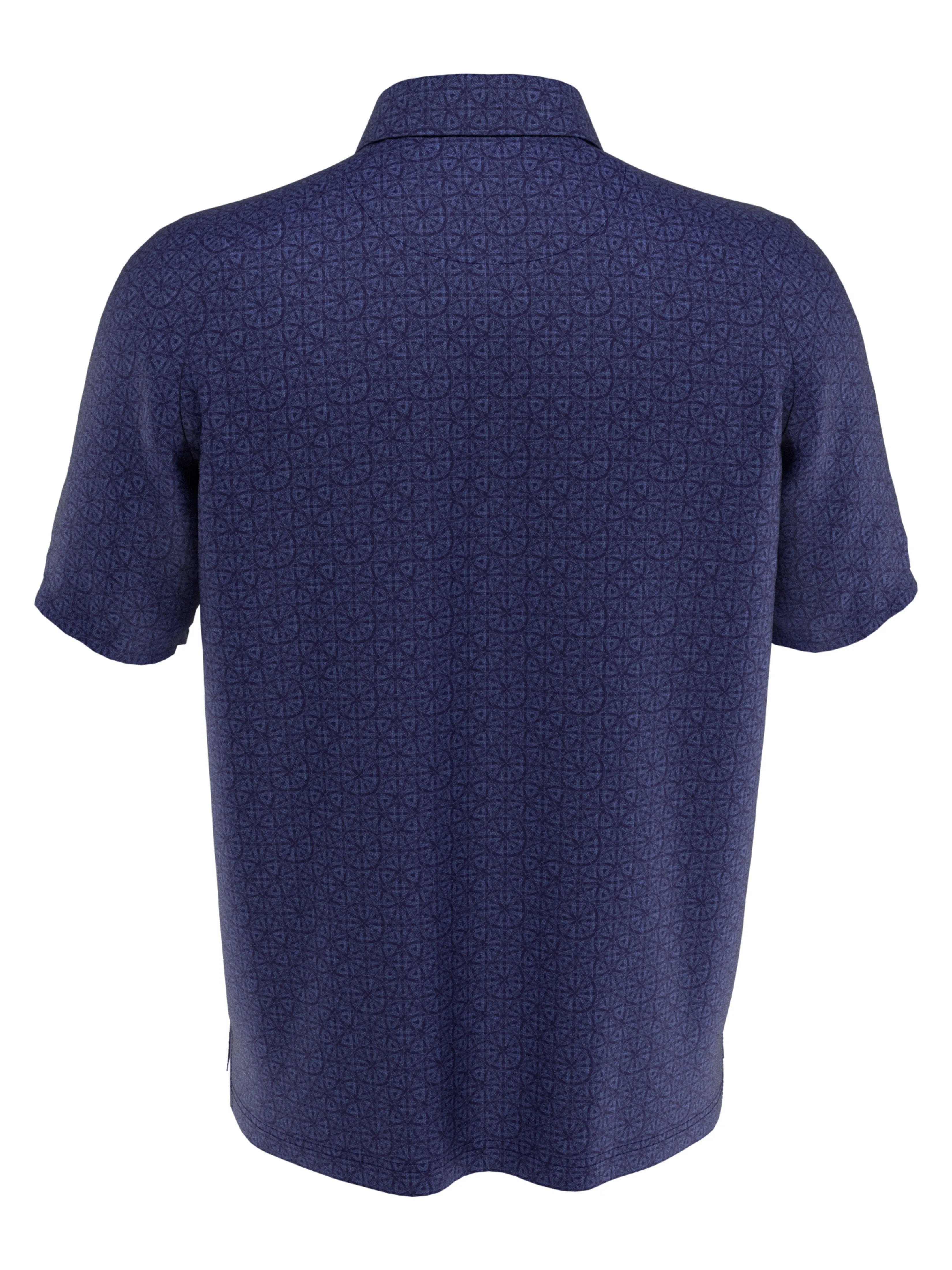Mens Swing Tech™ Stitched Chevron Geo Print Polo