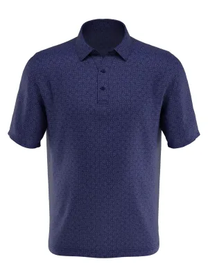 Mens Swing Tech™ Stitched Chevron Geo Print Polo