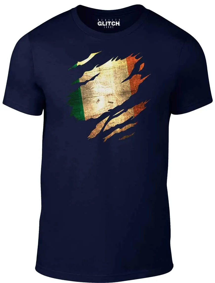 Men's Torn Ireland Flag T-Shirt