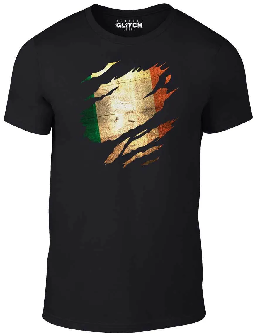 Men's Torn Ireland Flag T-Shirt