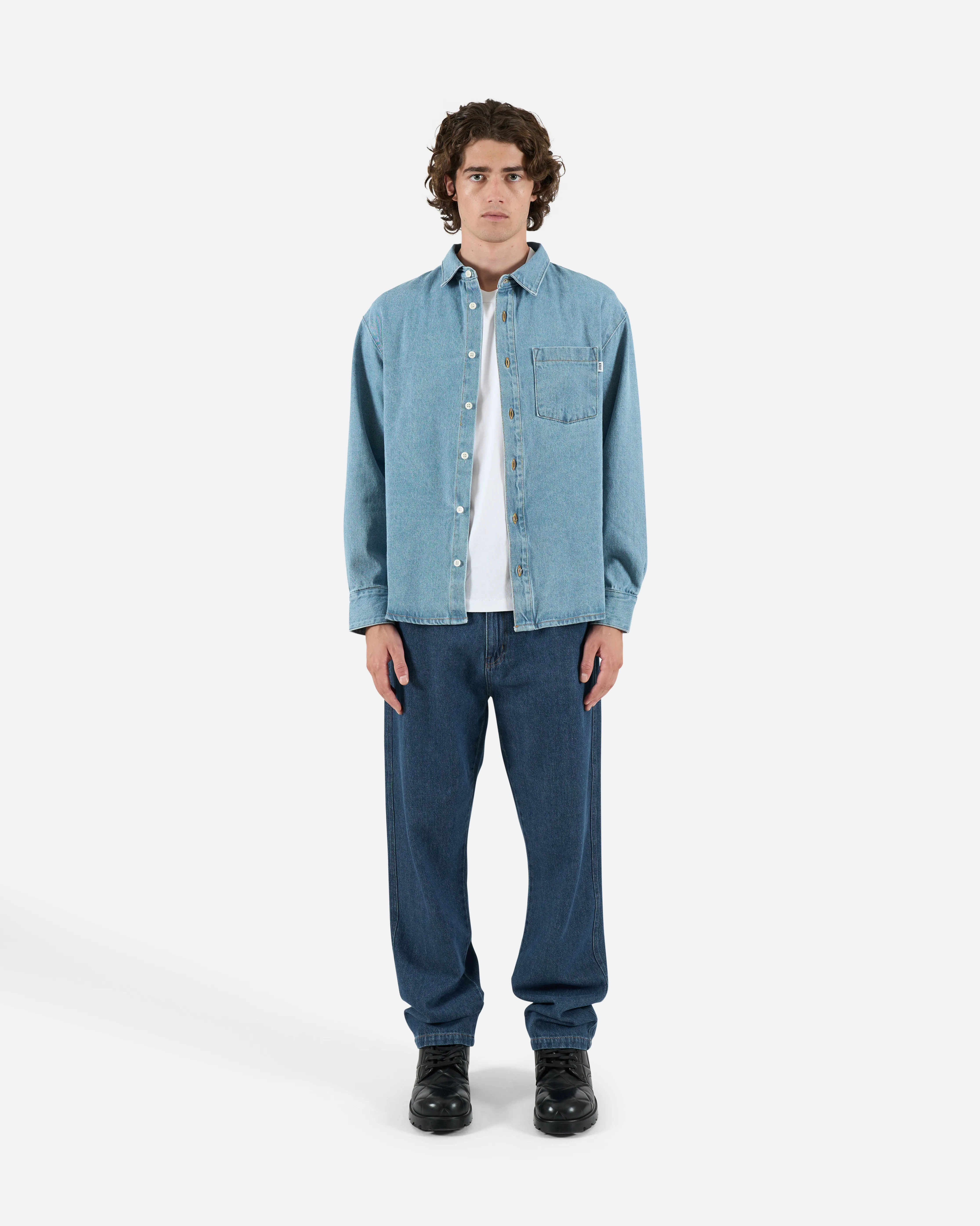 Mid-Stone Denim Shirt