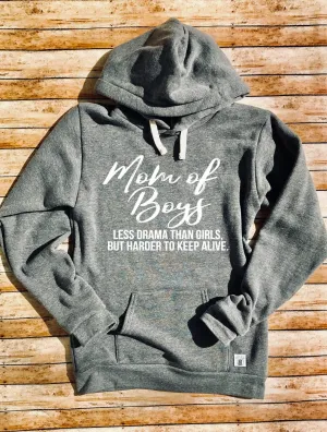 Mom Of Boys Hoodie Shirt