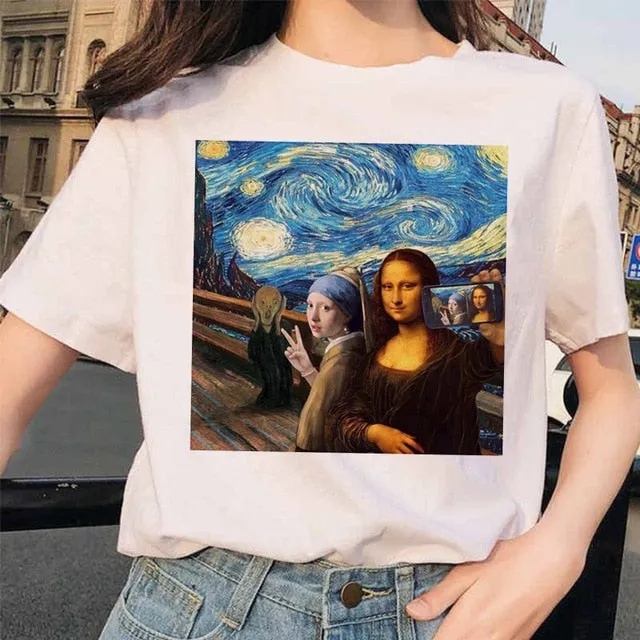 Mona Lisa Pop Art T Shirts
