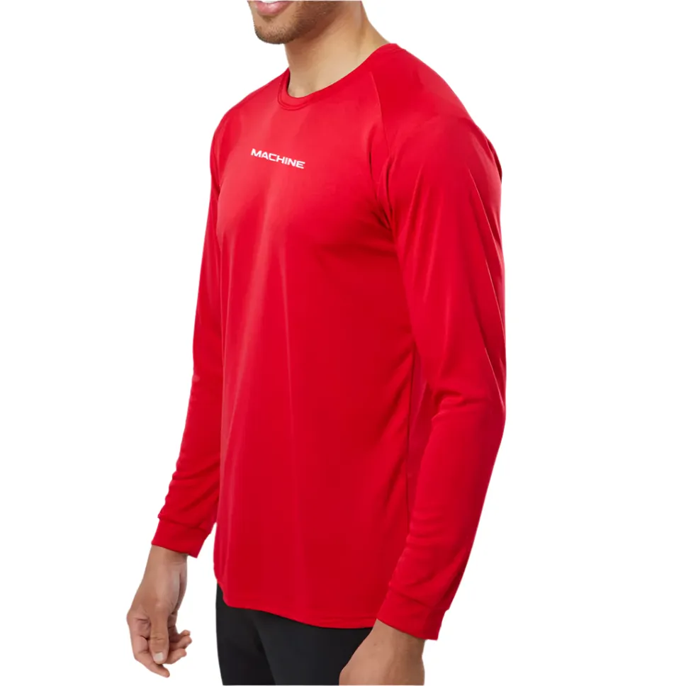 Morgan performance raglan sleeve Top in Red