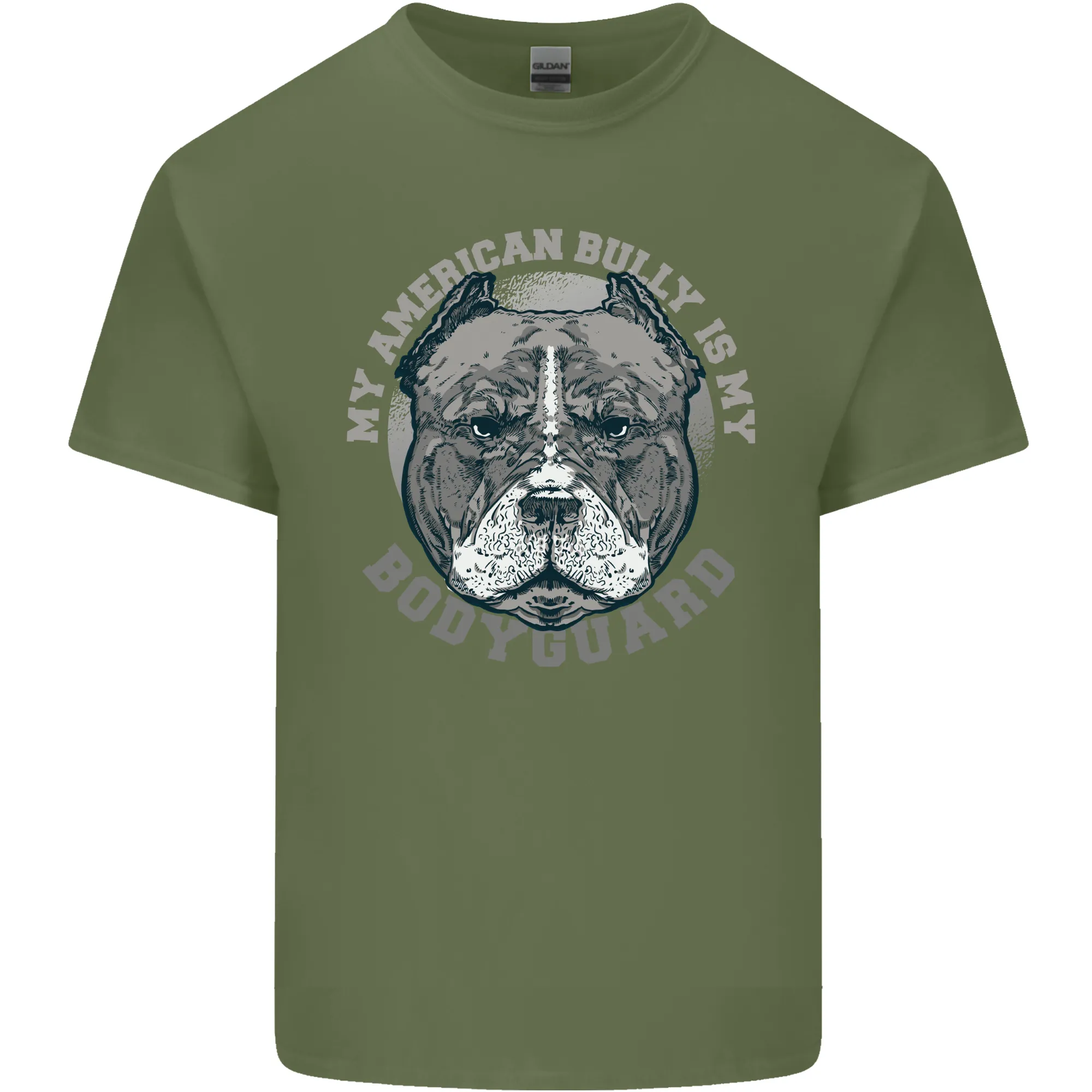 My American Bully is My Bodyguard Dog Mens Light Cotton T-Shirt