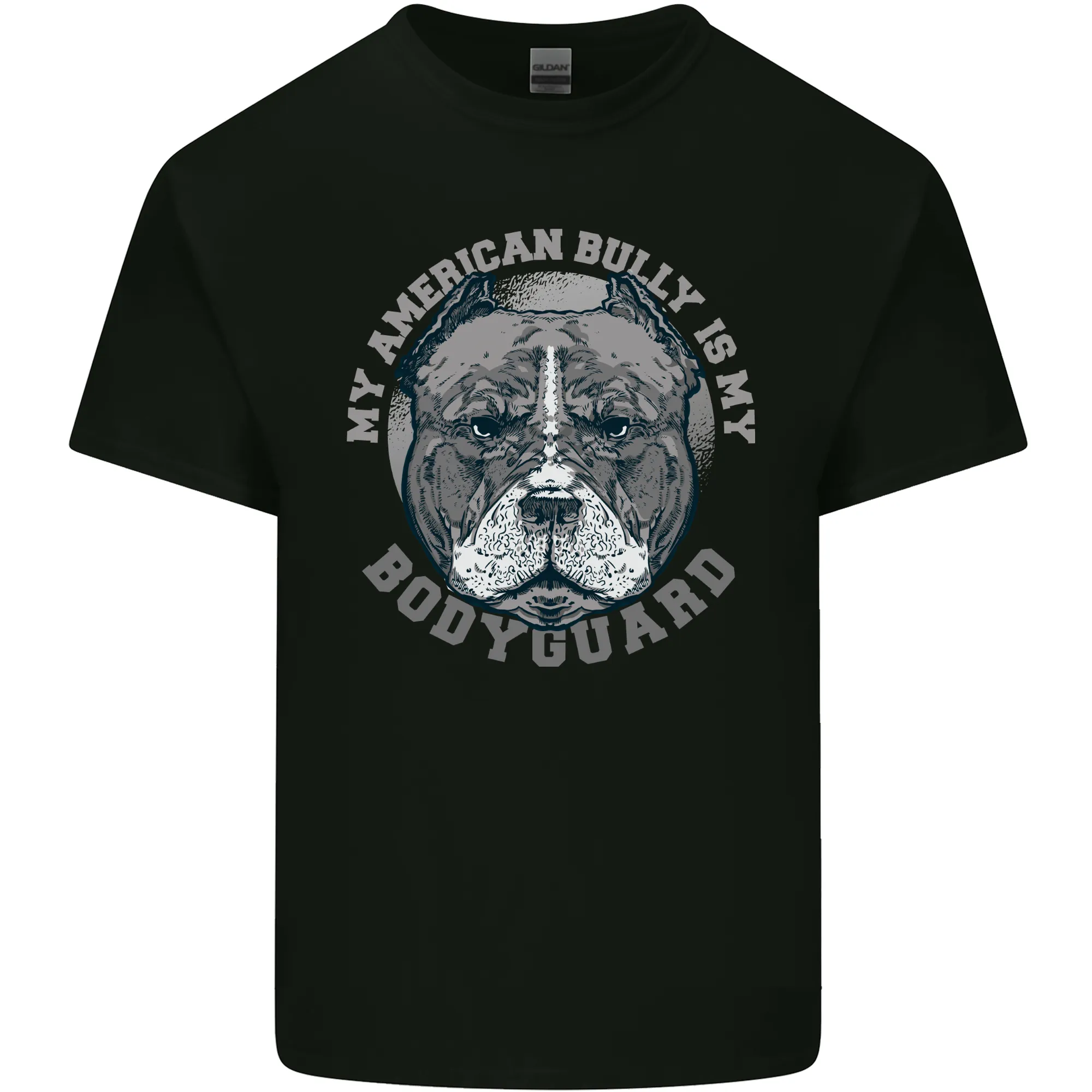 My American Bully is My Bodyguard Dog Mens Light Cotton T-Shirt
