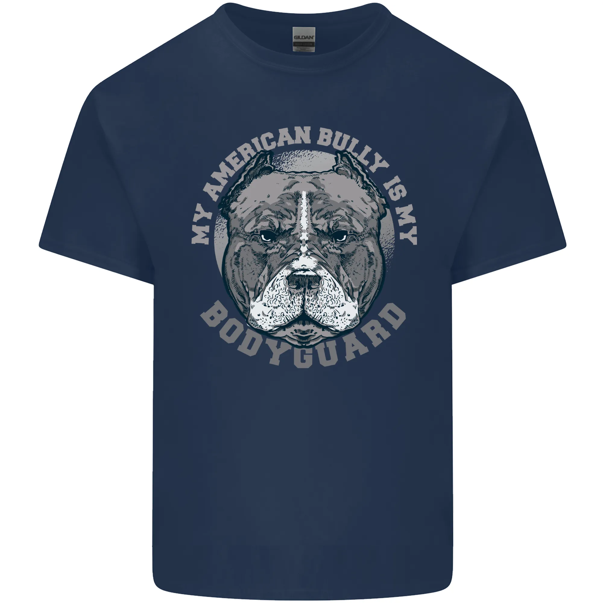 My American Bully is My Bodyguard Dog Mens Light Cotton T-Shirt