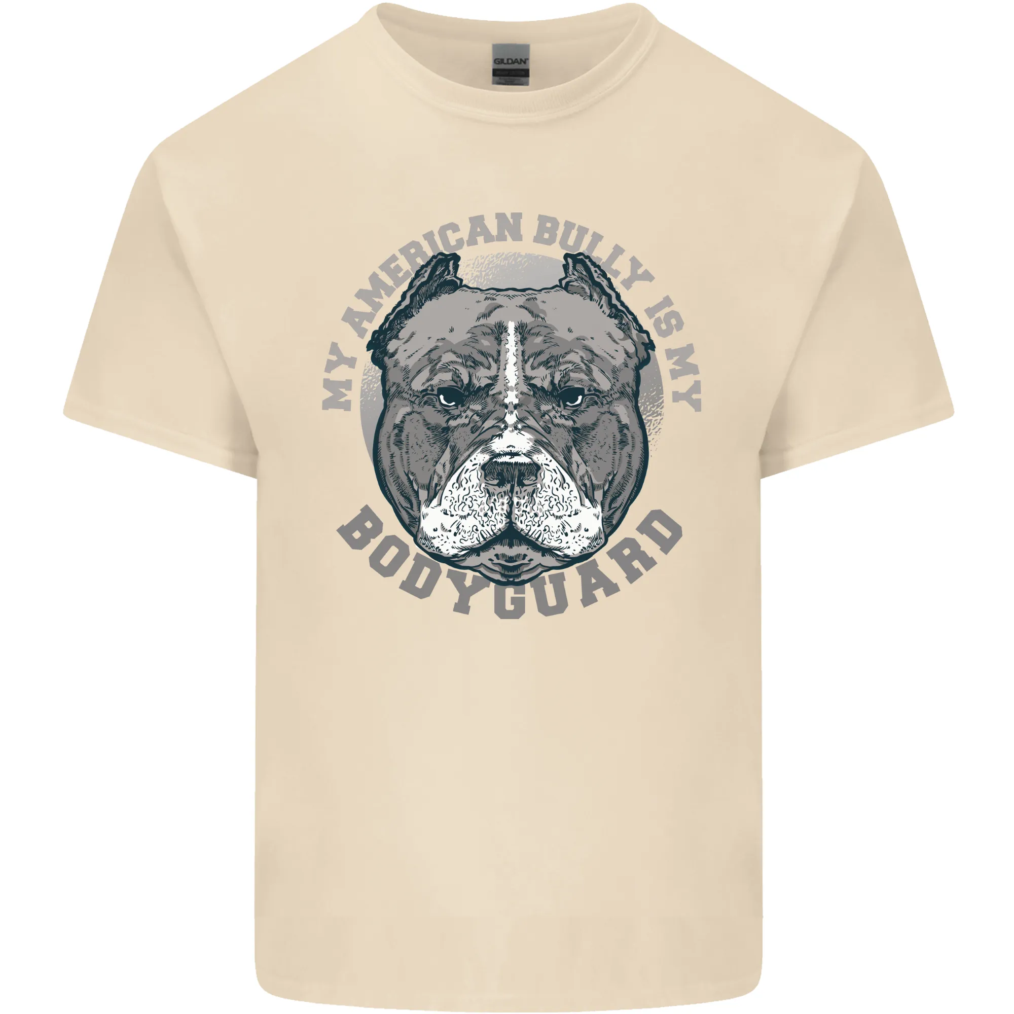 My American Bully is My Bodyguard Dog Mens Light Cotton T-Shirt