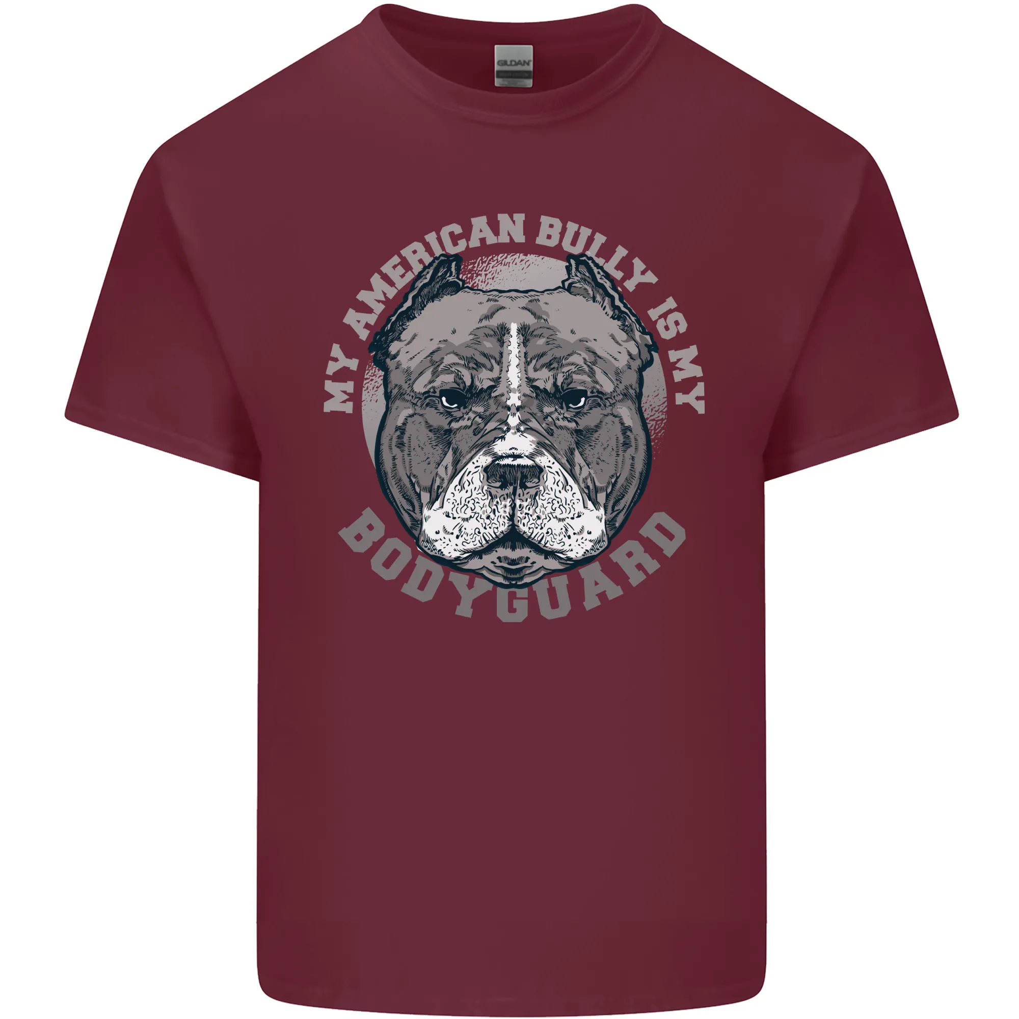 My American Bully is My Bodyguard Dog Mens Light Cotton T-Shirt