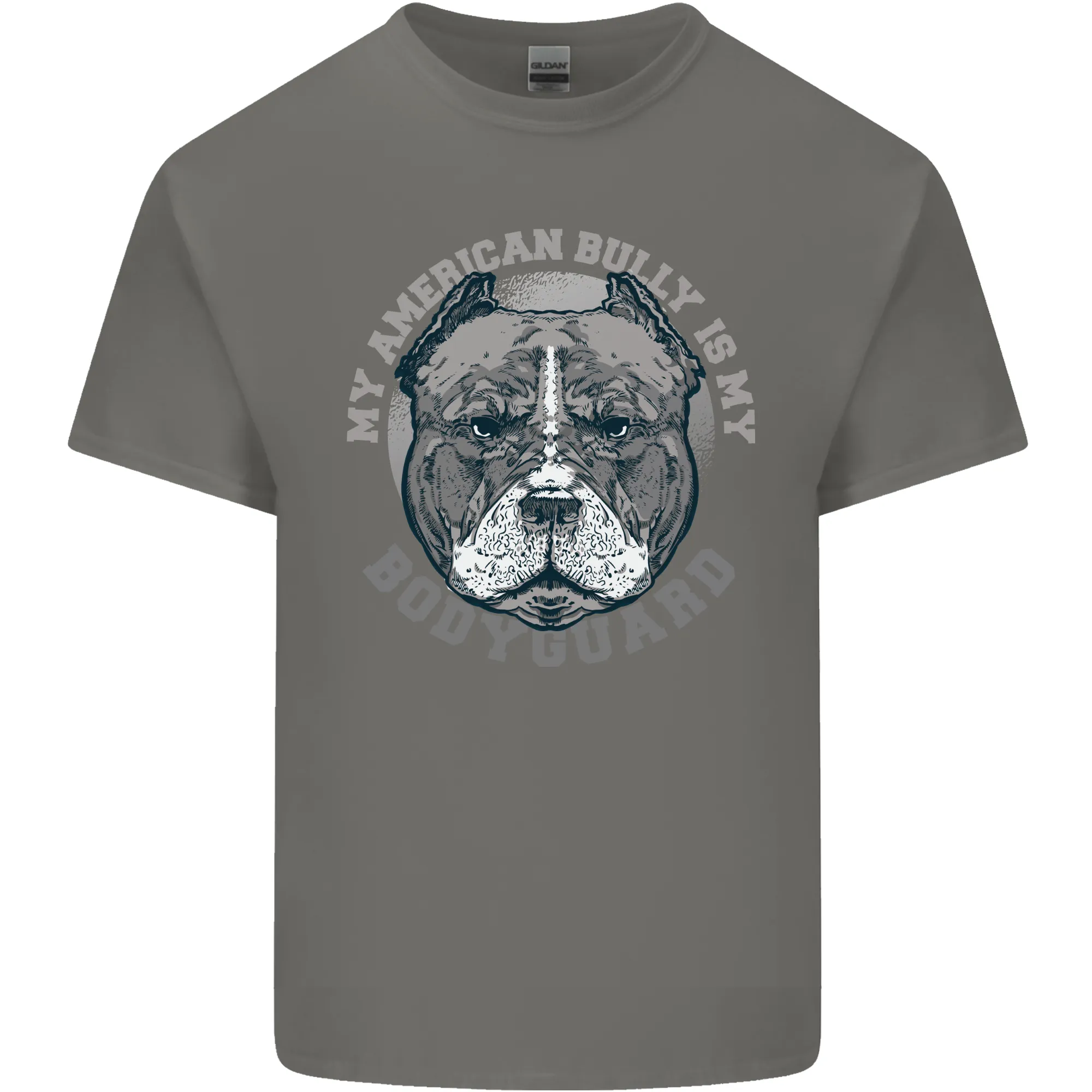 My American Bully is My Bodyguard Dog Mens Light Cotton T-Shirt