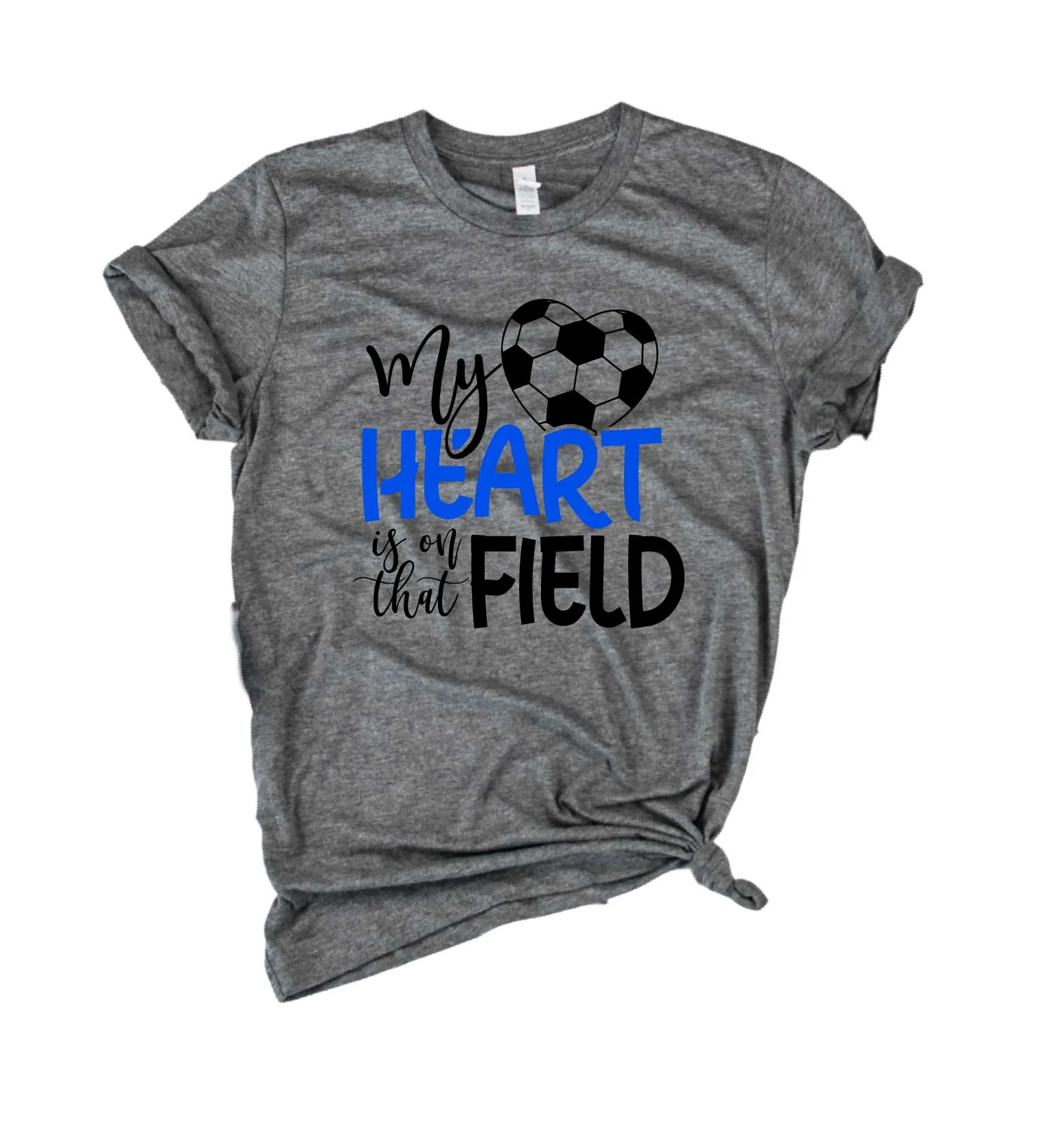 My Heart Is On The Field Shirt | Soccer Mom | Mom Shirt | Unisex Crew