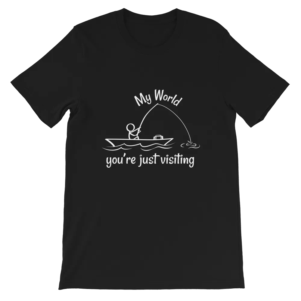 My World, Short-Sleeve Unisex Adult T-Shirt-White Text