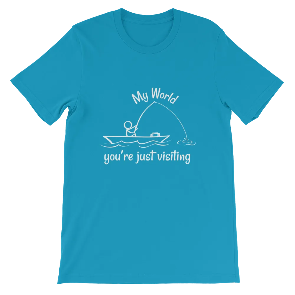 My World, Short-Sleeve Unisex Adult T-Shirt-White Text