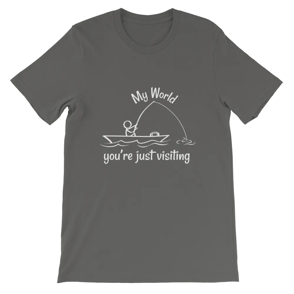 My World, Short-Sleeve Unisex Adult T-Shirt-White Text