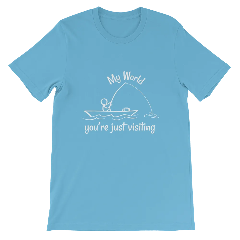 My World, Short-Sleeve Unisex Adult T-Shirt-White Text