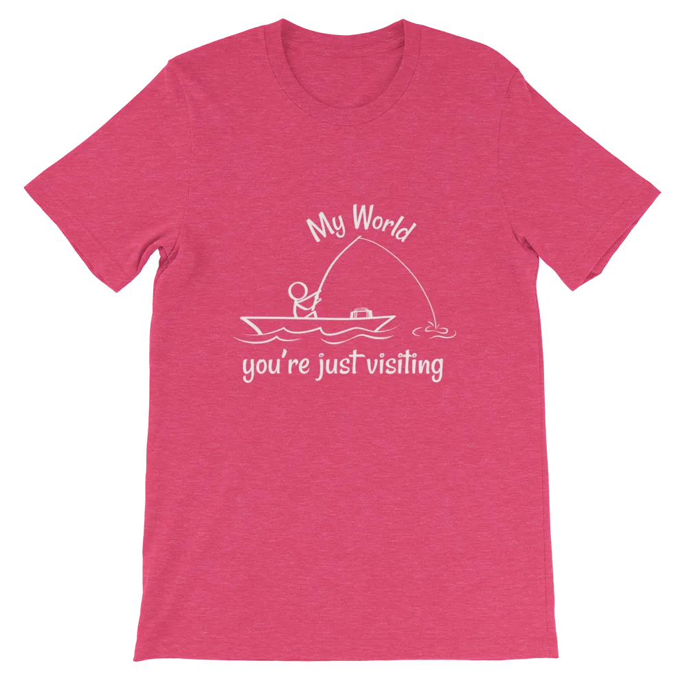 My World, Short-Sleeve Unisex Adult T-Shirt-White Text