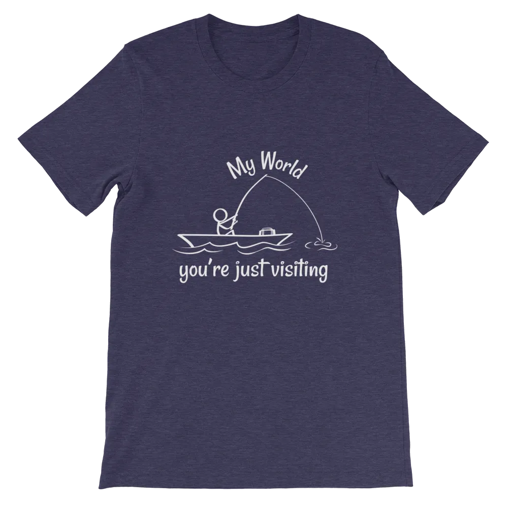 My World, Short-Sleeve Unisex Adult T-Shirt-White Text