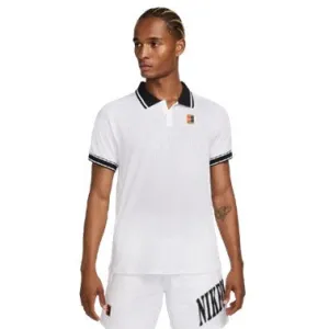 Nike White & Black Men's Heritage Polo