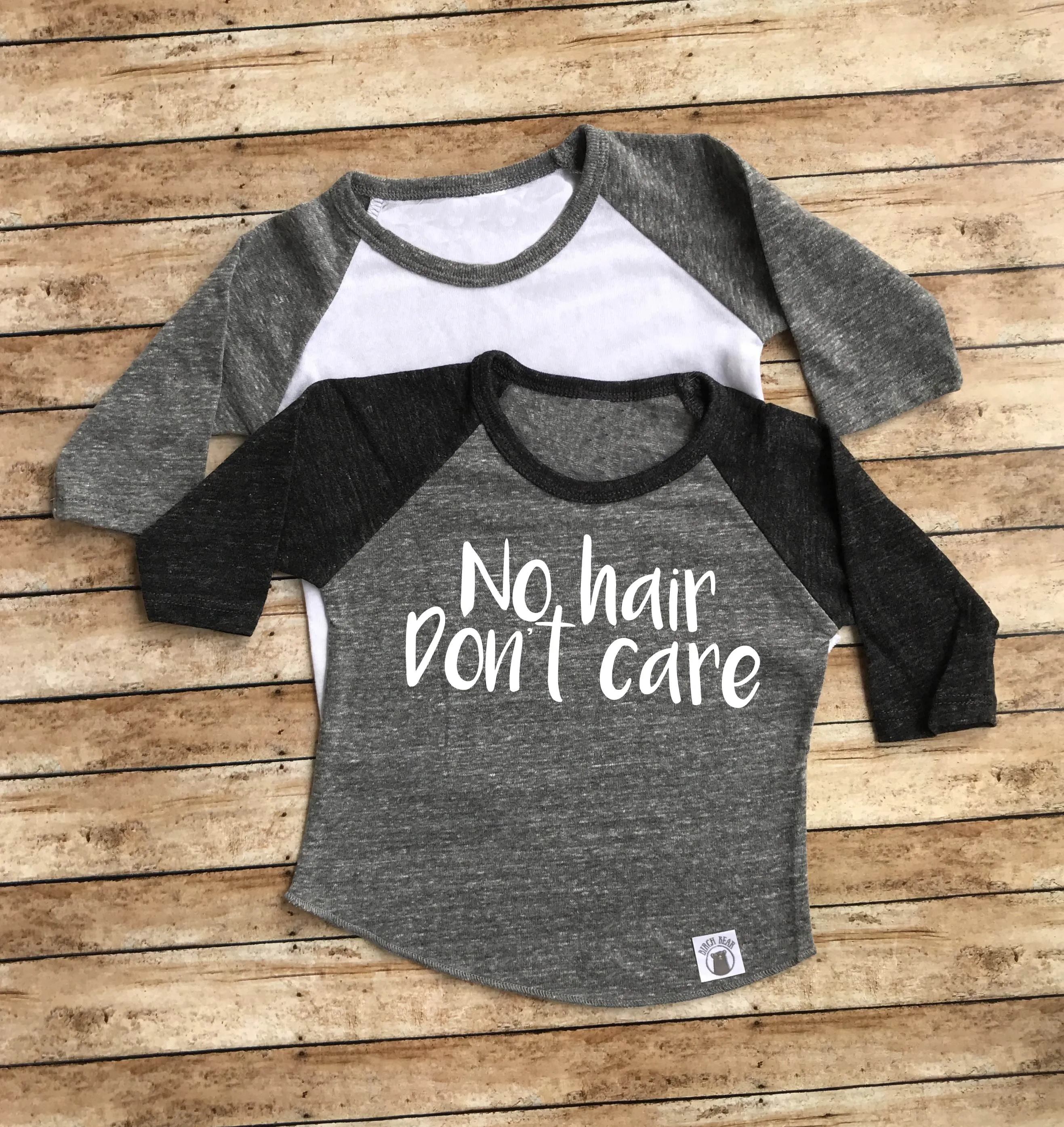 No Hair Don't Care Shirt - Funny Baby Shirt - Funny Newborn Shirt