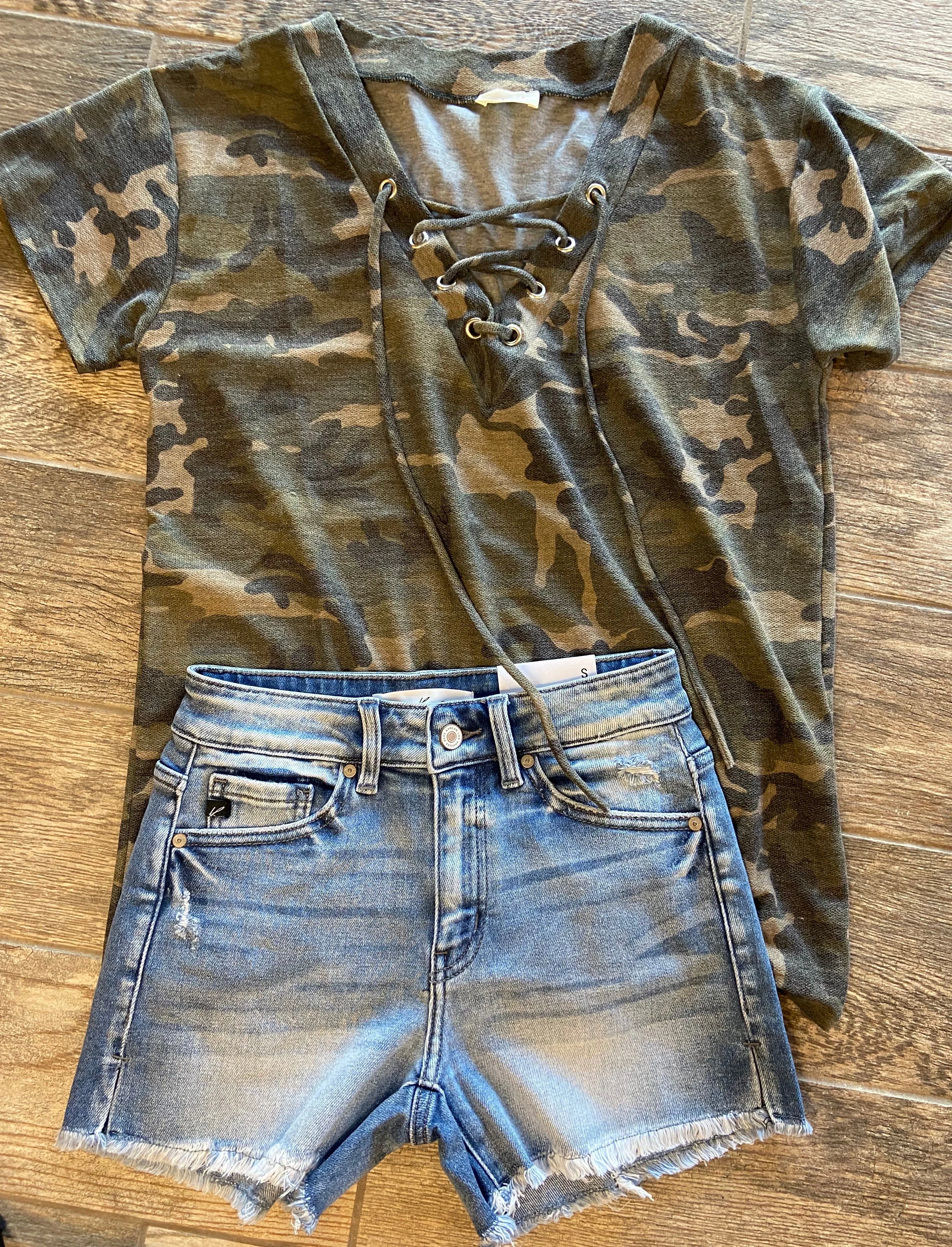 No Hiding Camo Top
