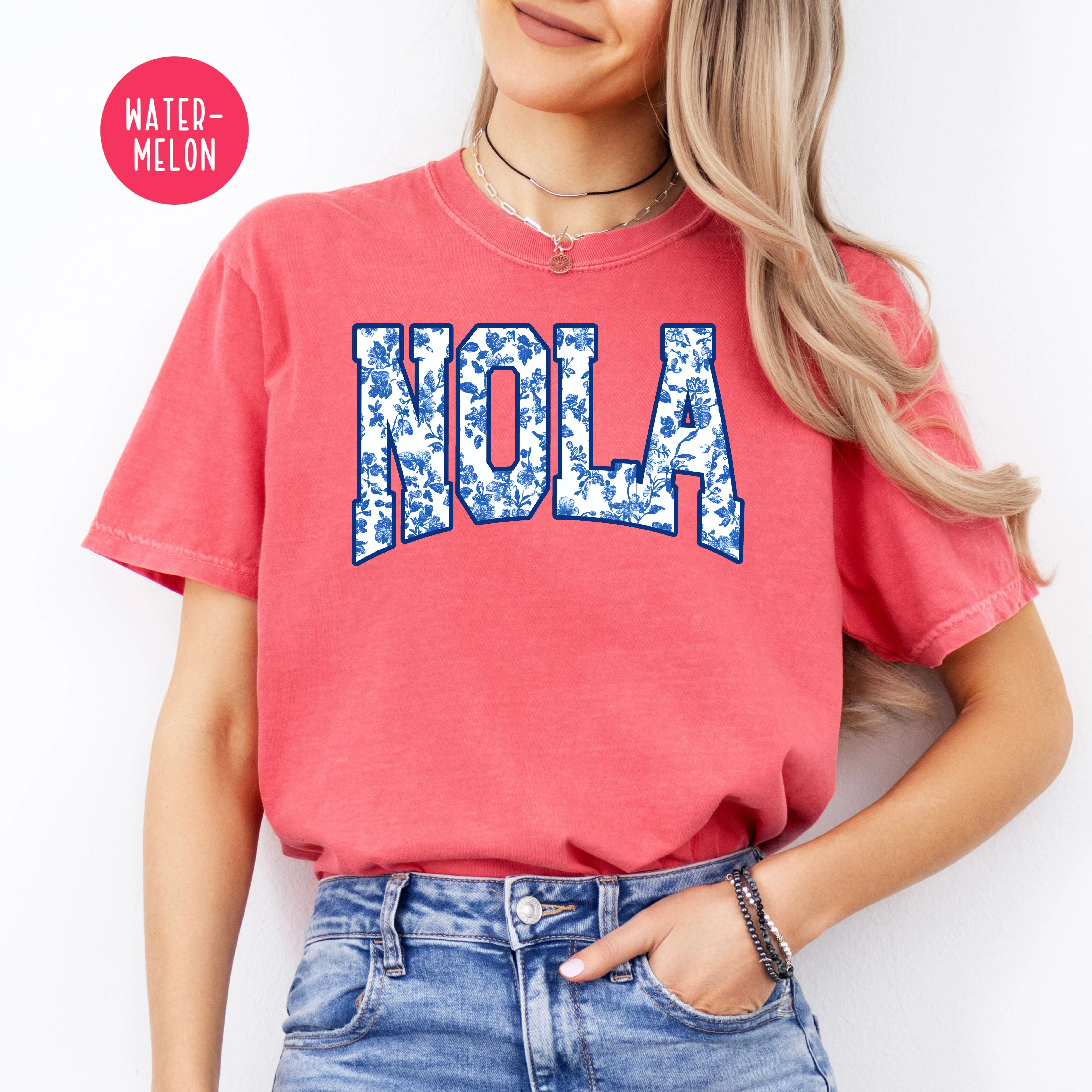 NOLA New Orleans Louisiana French Toile Comfort Colors® Tee