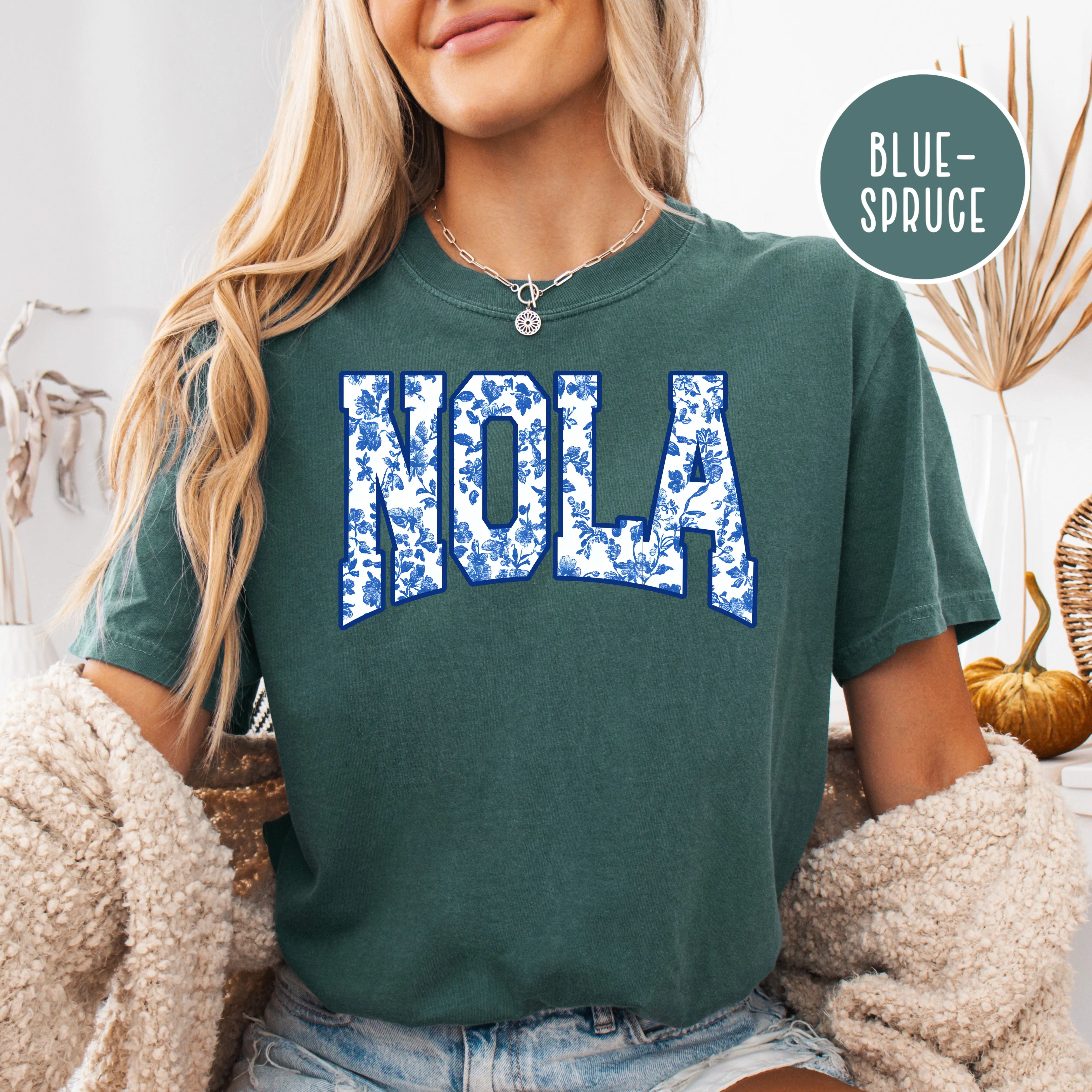 NOLA New Orleans Louisiana French Toile Comfort Colors® Tee
