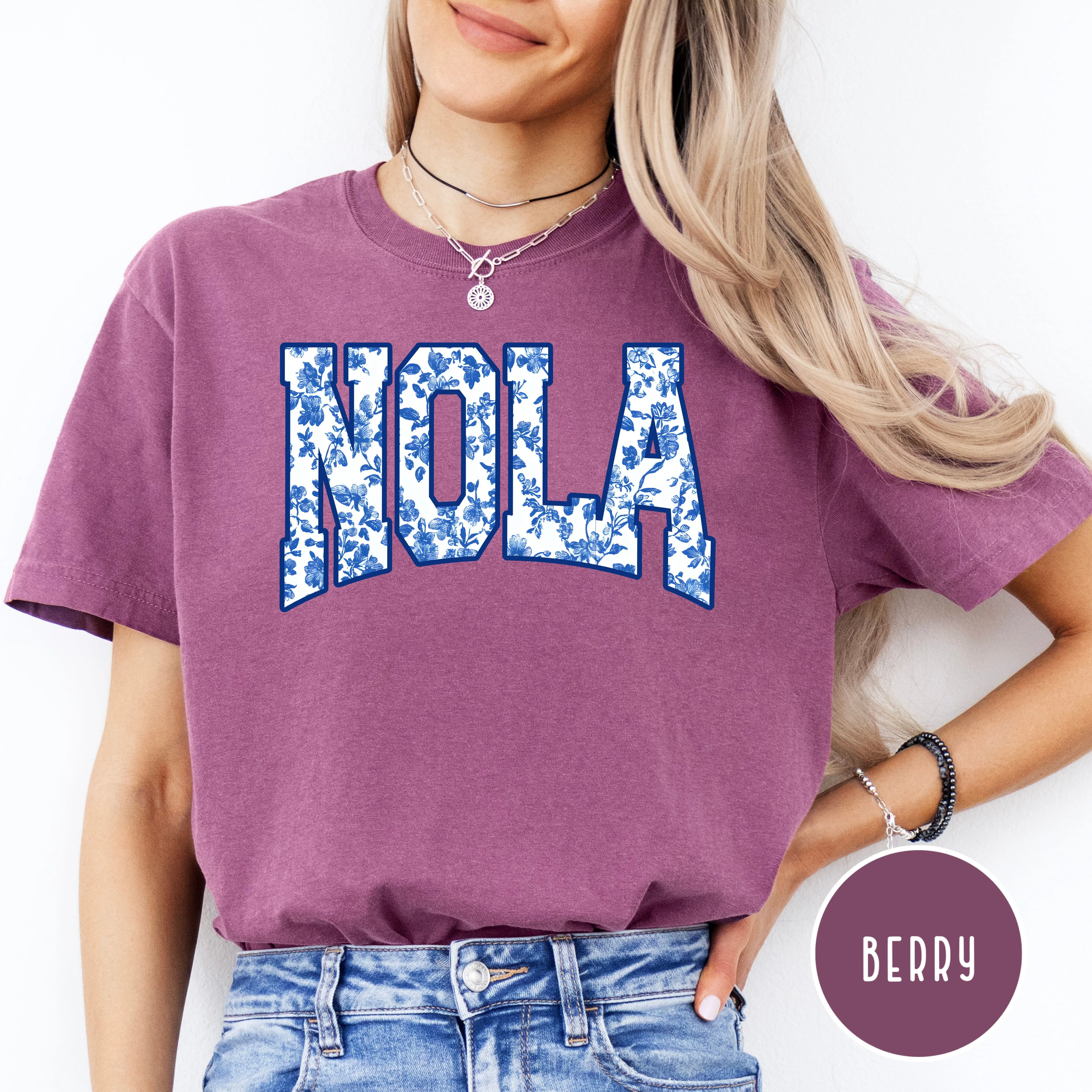 NOLA New Orleans Louisiana French Toile Comfort Colors® Tee