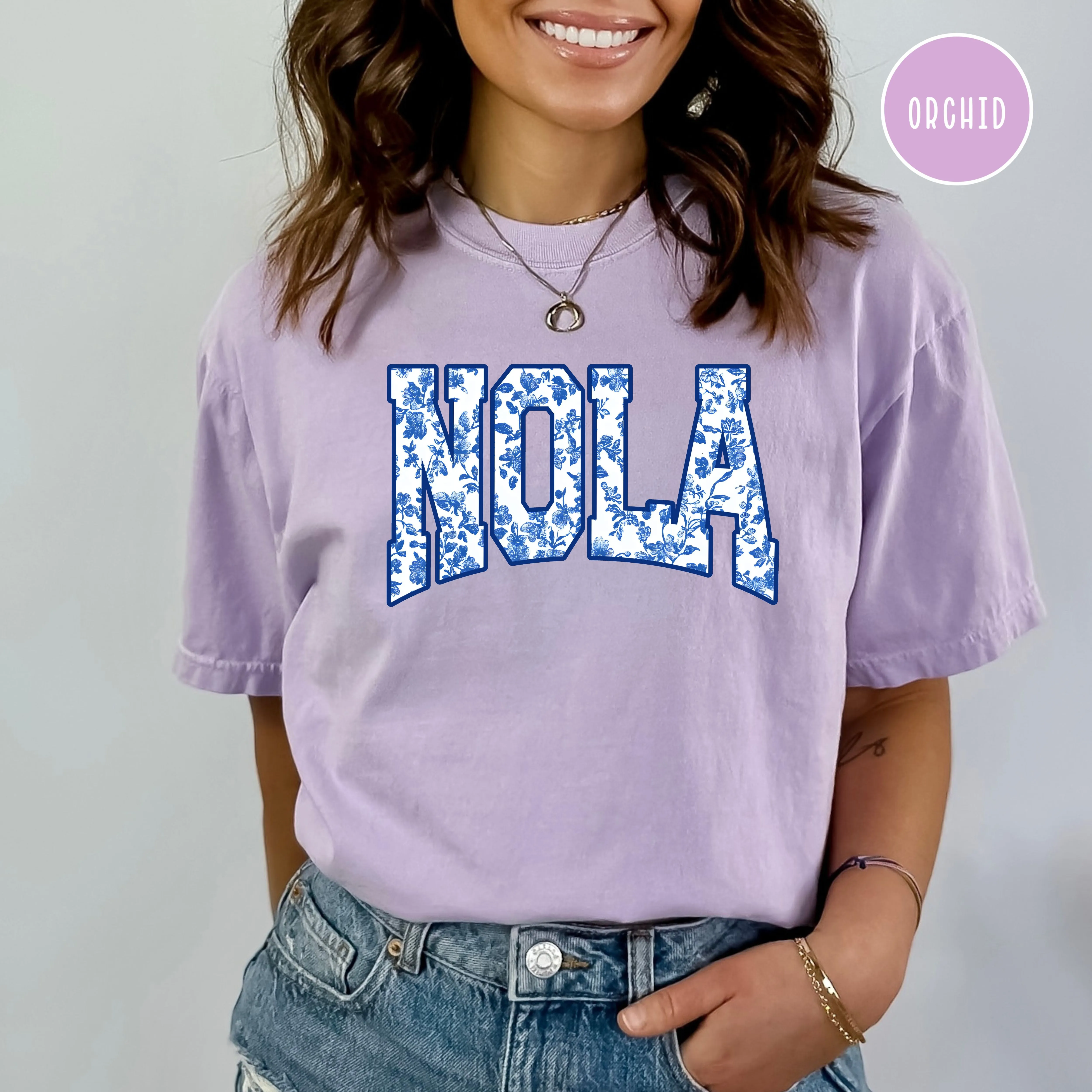 NOLA New Orleans Louisiana French Toile Comfort Colors® Tee