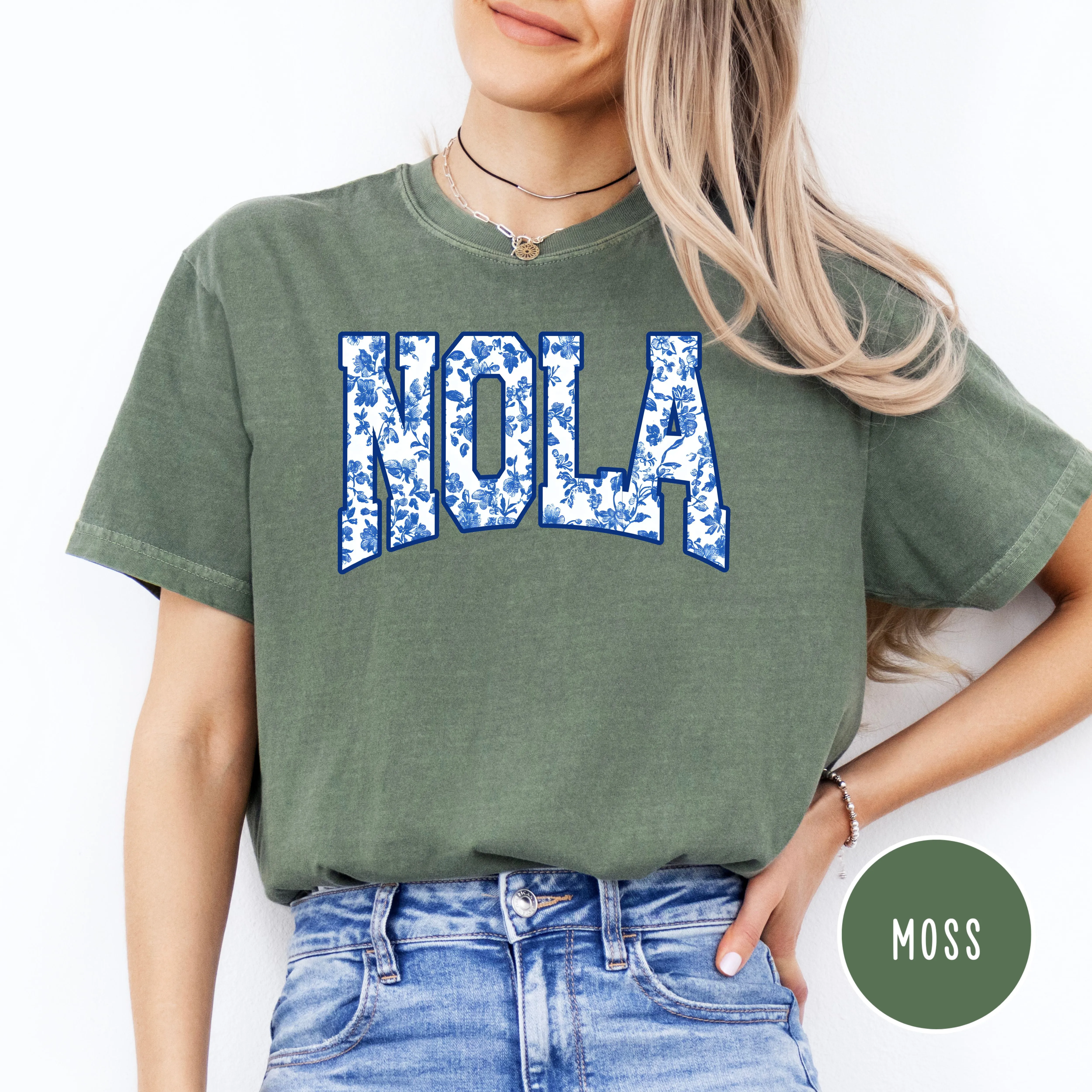 NOLA New Orleans Louisiana French Toile Comfort Colors® Tee