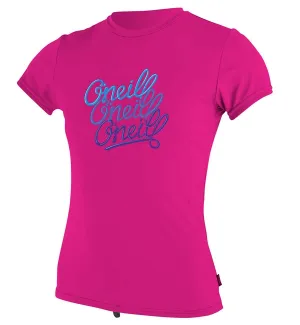 O'Neill Girls Skins S/S Rash Tee