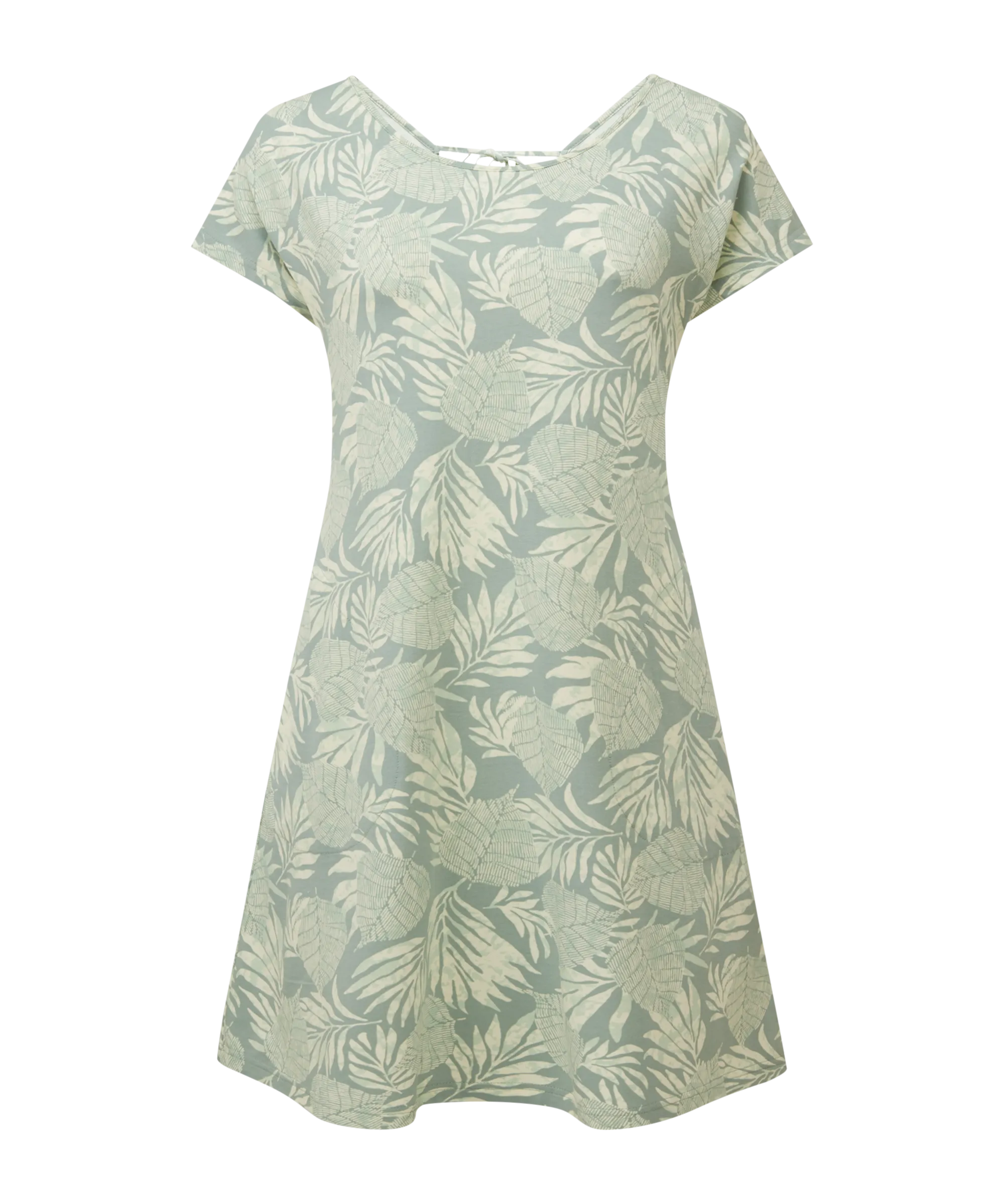 Padma Tie Back Dress - Celery Bhodi Leaf