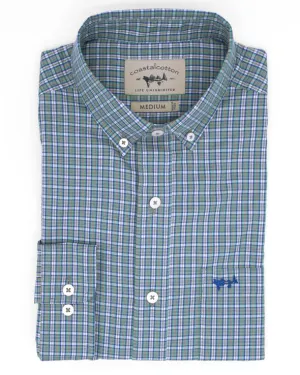 Performance Button Down (Emerald Check)