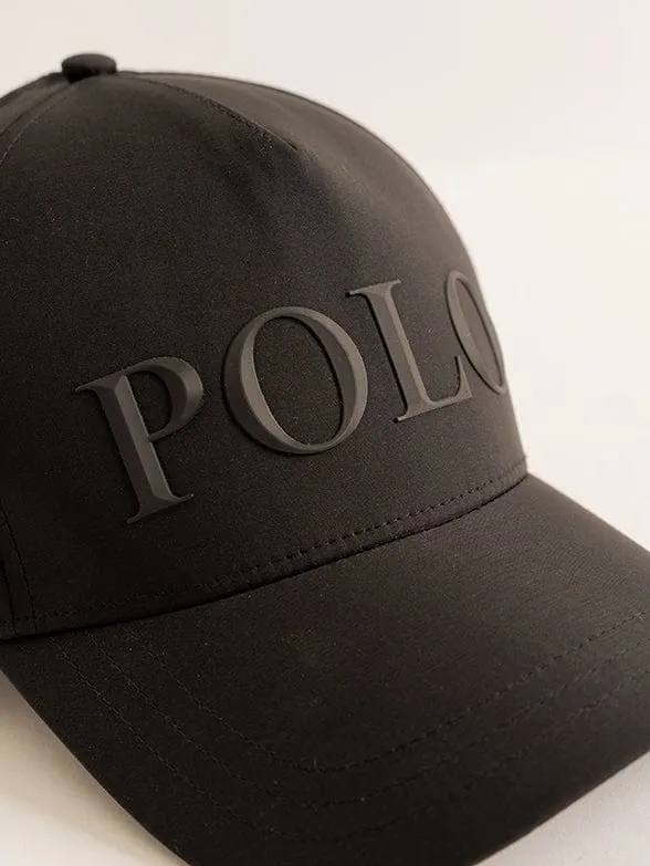 Polo Men's 6 Panel Pyramid Polo Peak Black