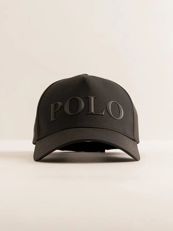 Polo Men's 6 Panel Pyramid Polo Peak Black