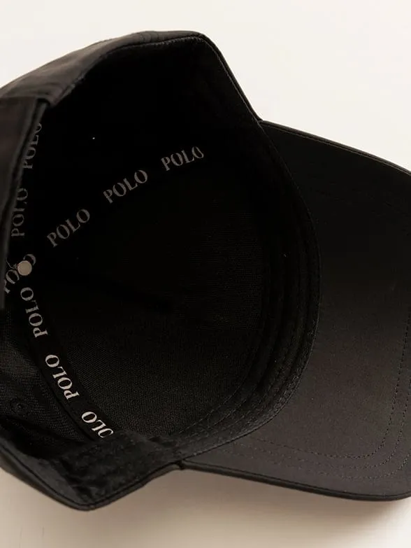 Polo Men's 6 Panel Pyramid Polo Peak Black