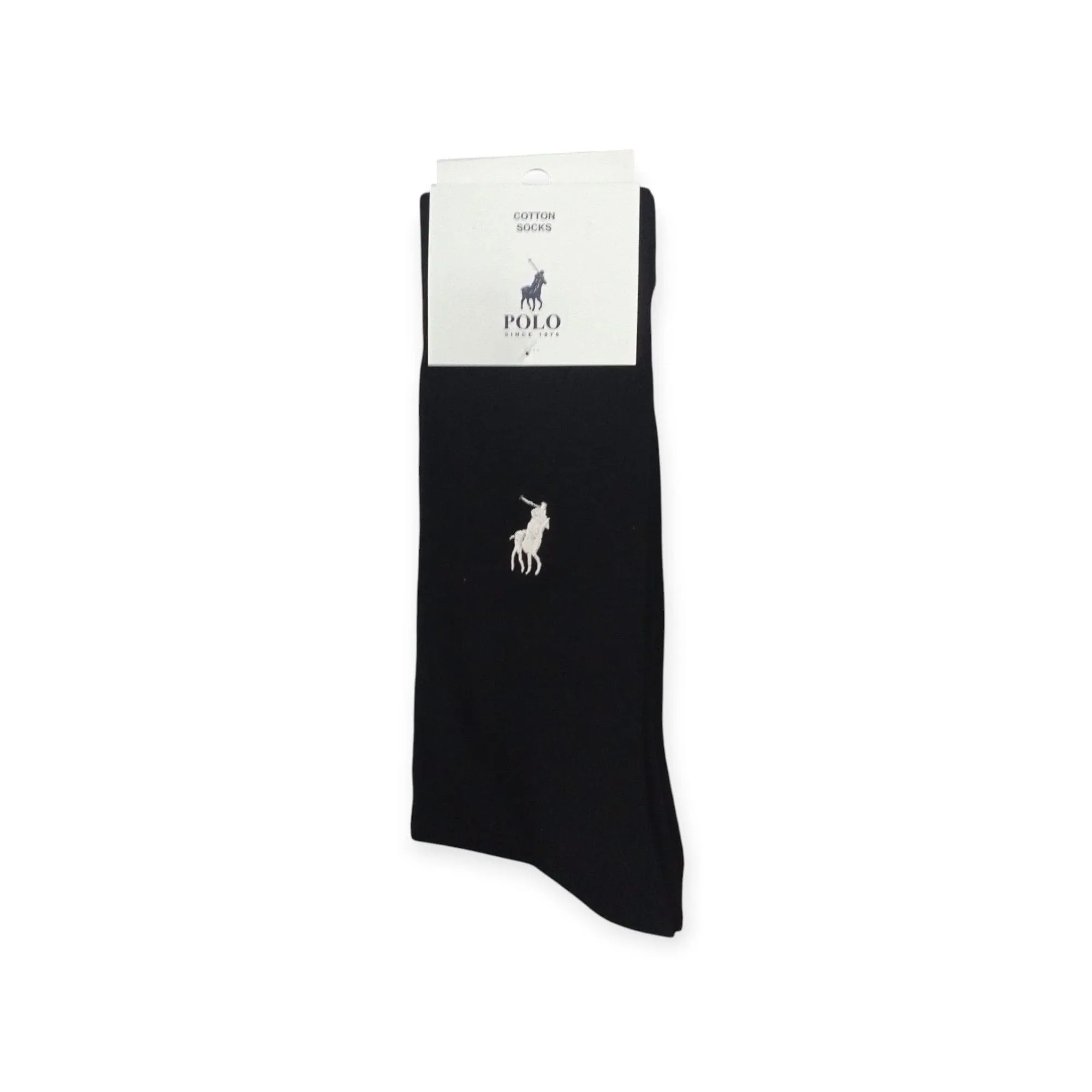 Polo Men's Plain Socks Black