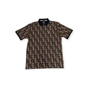 Polo Men's Printed Geo Double Mercerised Brown