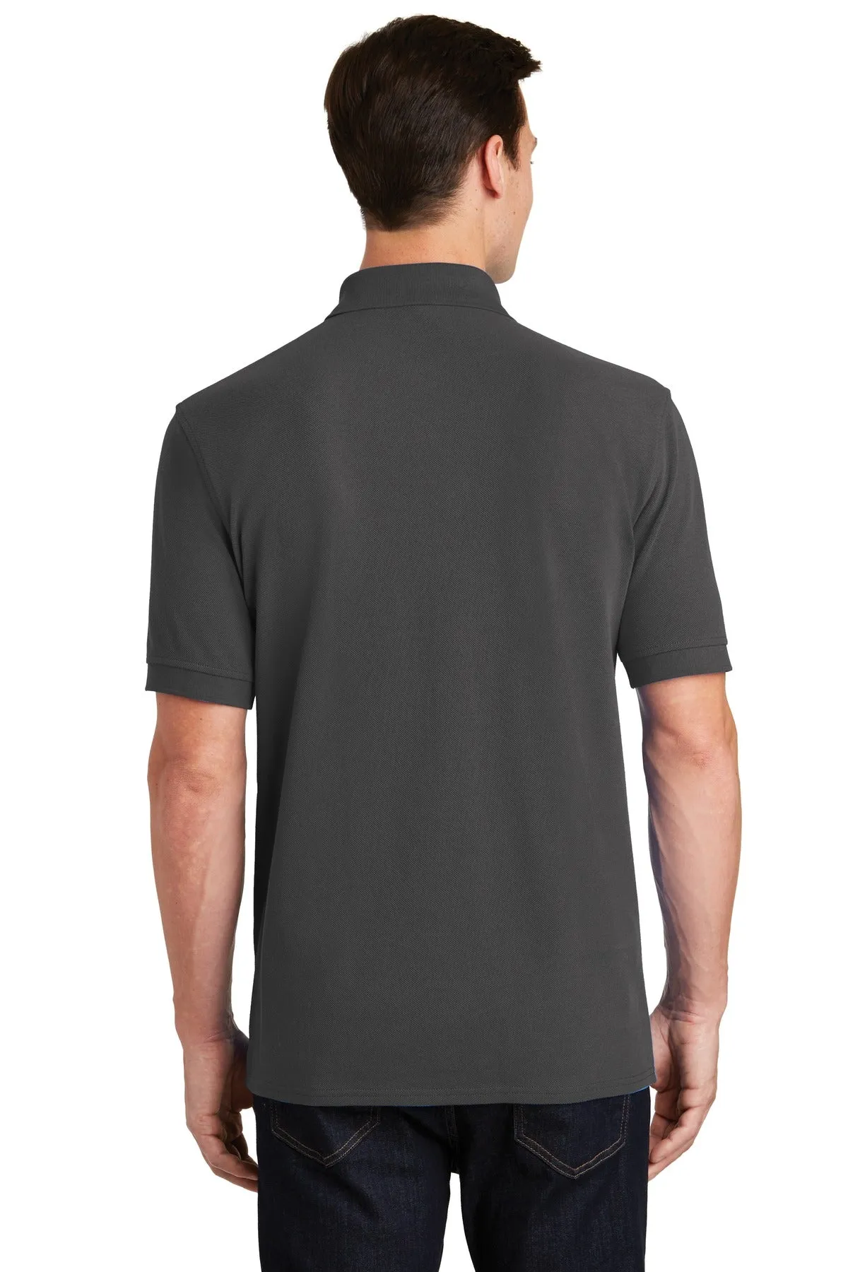 Port & Company Combed Ring Spun Pique Polo. KP1500 Charcoal