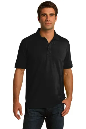 Port & Company Core Blend Jersey Knit Polo. KP55 Jet Black