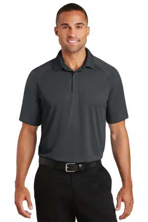 Port Authority Crossover Raglan Polo. K575 Battleship Grey