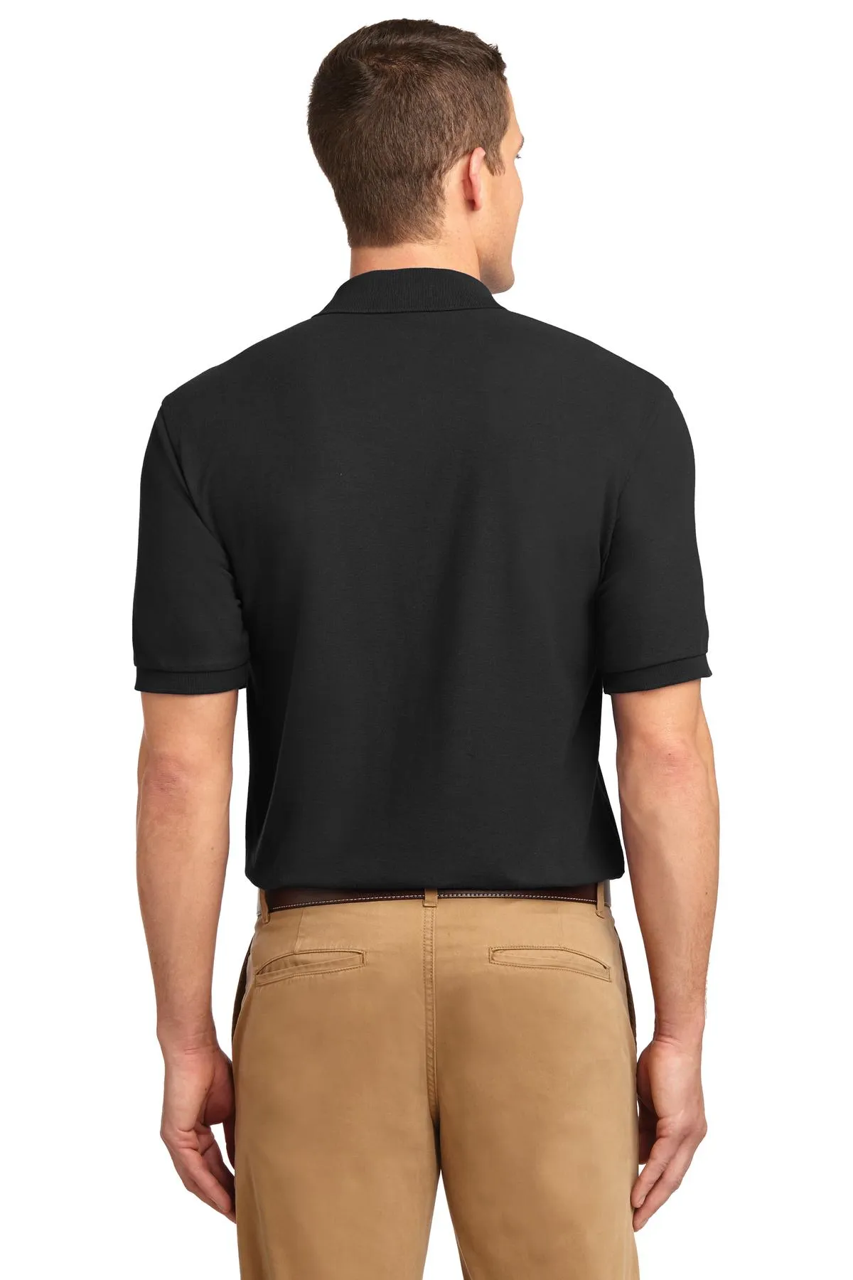 Port Authority Extended Size Silk Touch Polo K500ES Black