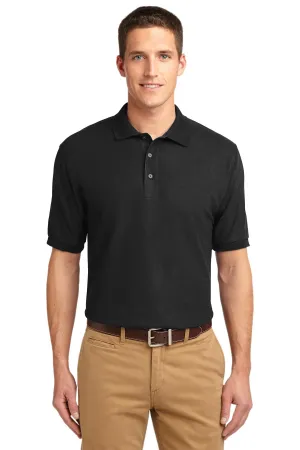 Port Authority Extended Size Silk Touch Polo K500ES Black