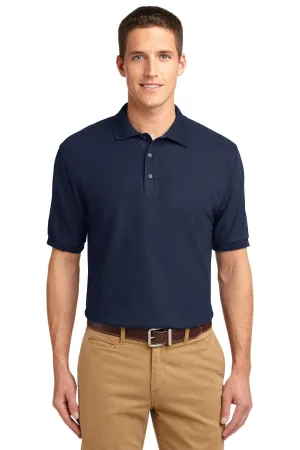 Port Authority Extended Size Silk Touch Polo K500ES Navy