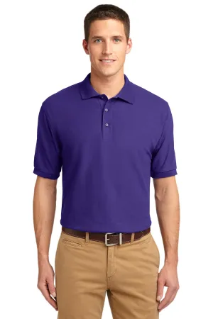 Port Authority Extended Size Silk Touch Polo K500ES Purple