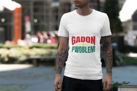 Premium Gadon Pwoblem Unisex T-Shirt Bold Haitian Expression Meets Iconic Style