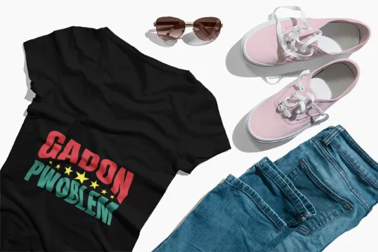 Premium Gadon Pwoblem Unisex T-Shirt Bold Haitian Expression Meets Iconic Style
