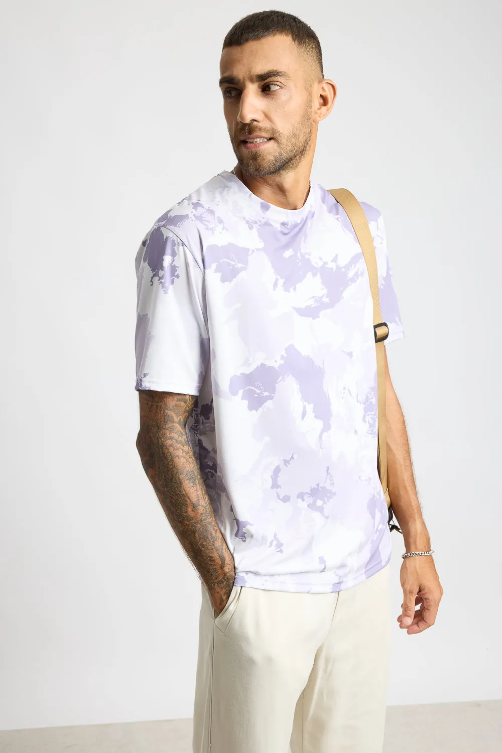 Printed Men's T-Shirt - Light Camo