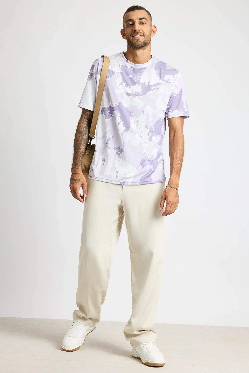 Printed Men's T-Shirt - Light Camo