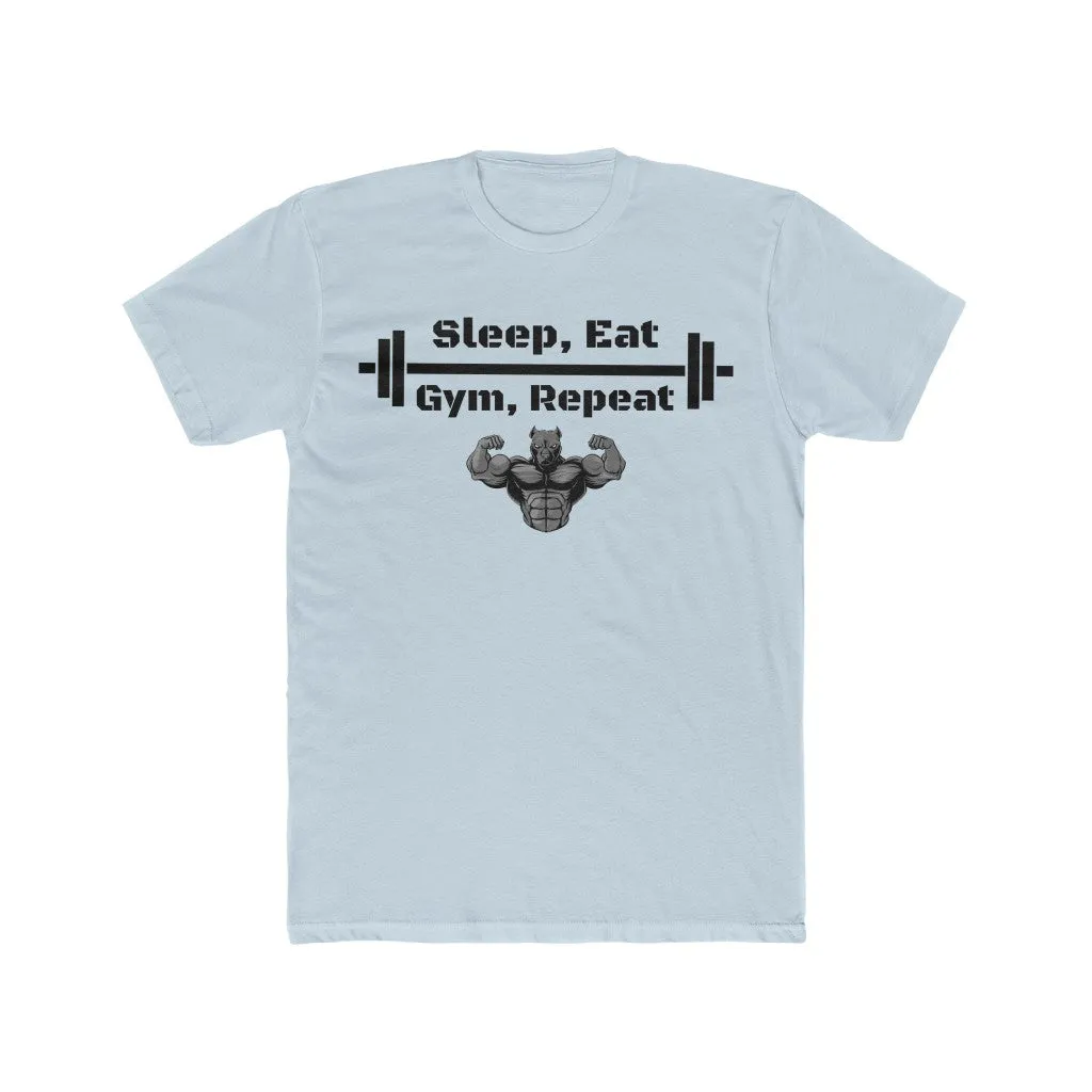 "Sleep, Eat, Gym, Repeat" Men's Workout Tee