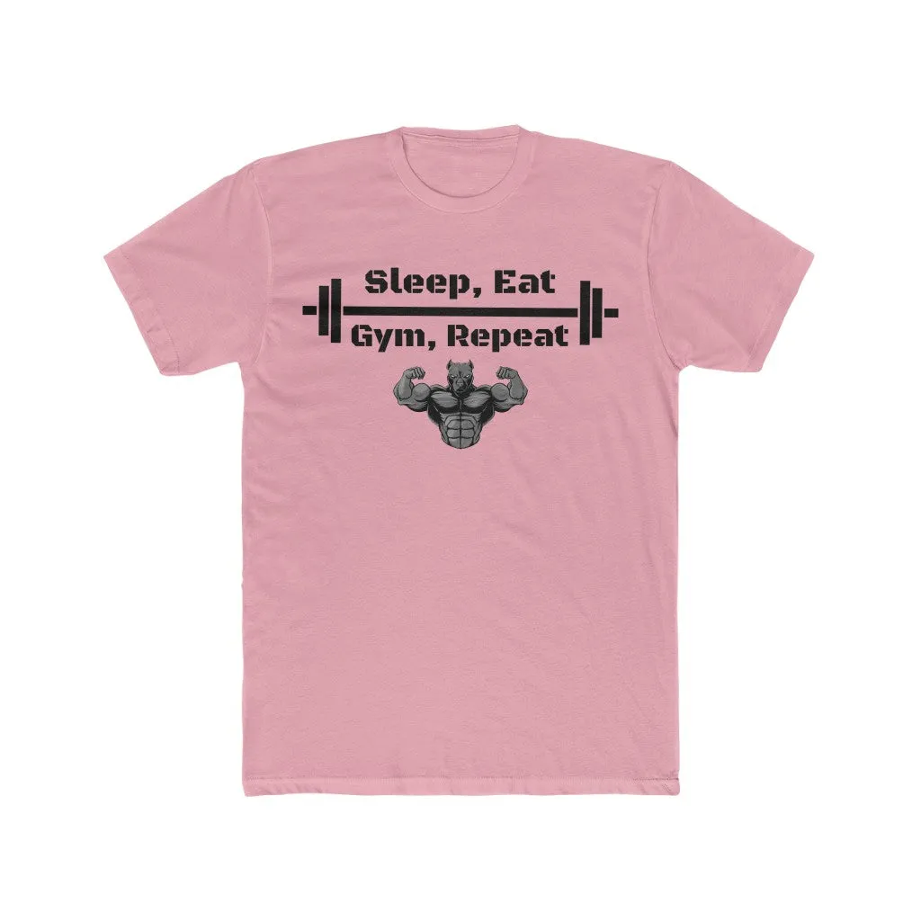 "Sleep, Eat, Gym, Repeat" Men's Workout Tee